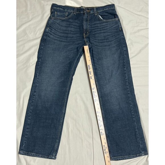Levis Mens Relaxed Fit Jeans Size 34x30 Dark Wash Denim Classic 5-Pocket Style - Picture 6 of 12